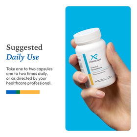 XYMOGEN S-Acetyl Glutathione 60 Capsules - présentation sur une table