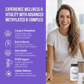 Xyro Research B-Complex Methylé avec étiquette détaillée