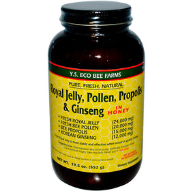 Y.S. Royal Jelly 780g avec extrait de gelée royale, pollen et propolis