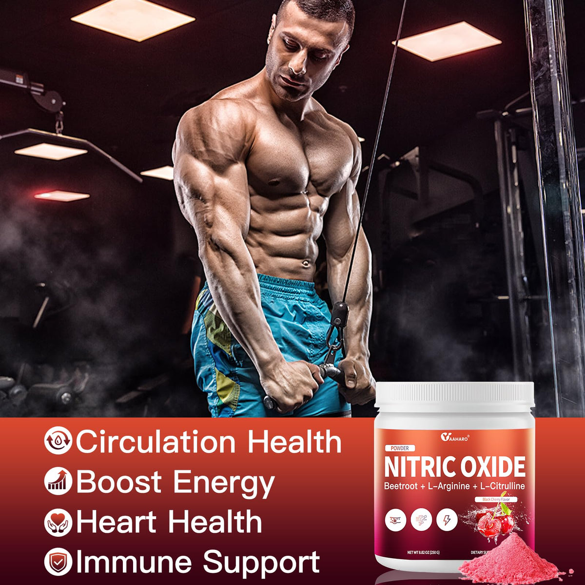 YAAHARO poudre de betterave 299g en préparation avec de l'eau