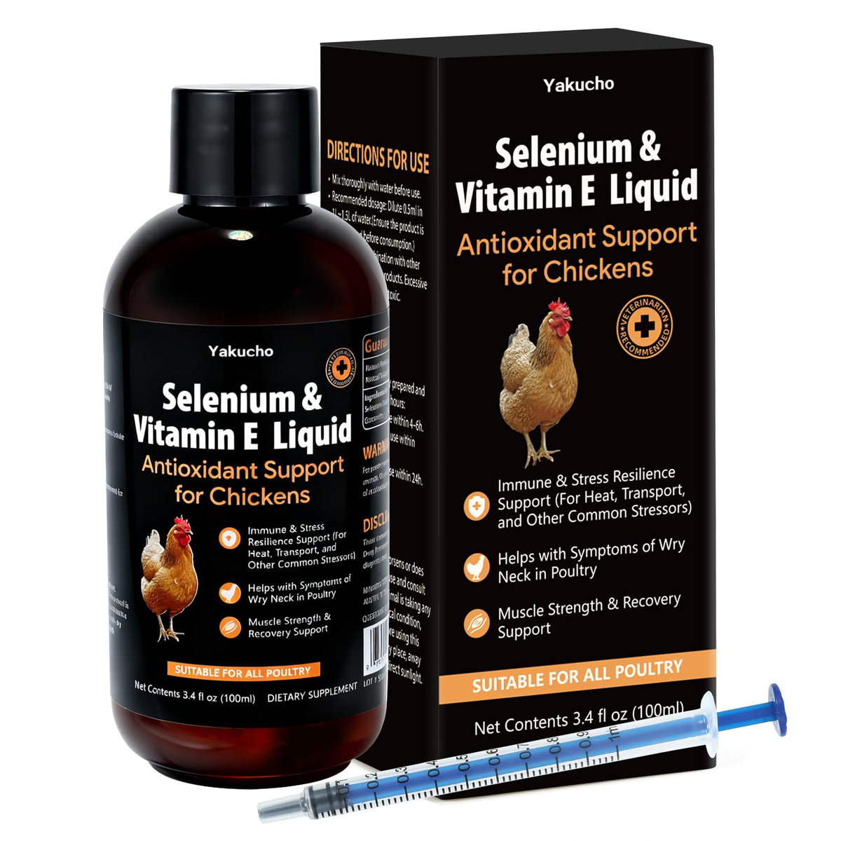 Yakucho E+S Formule Vitalité Volaille 130g, bouteille vue de face