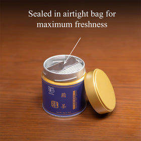 YEDOENSIS Sencha thé vert bio 80g dans un environnement traditionnel japonais