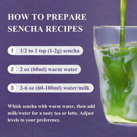YEDOENSIS Sencha thé vert bio en poudre 80g vue latérale