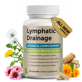 Yelvoneth Compléments Alimentaires Drainage Lymphatique 60 Capsules vue avant