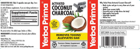 Yerba Prima Charbon Actif de Coco - vue de côté