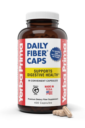 Yerba Prima Daily Fiber Caps 400 capsules vue de face