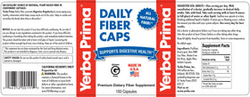 Yerba Prima Daily Fiber Caps - emballage ouvert
