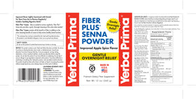 Yerba Prima Fiber Plus Senna Poudre 340g emballage
