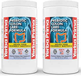 Yerba Prima Formule Prébiotique de Soin du Colon 20 oz Poudre vue avant