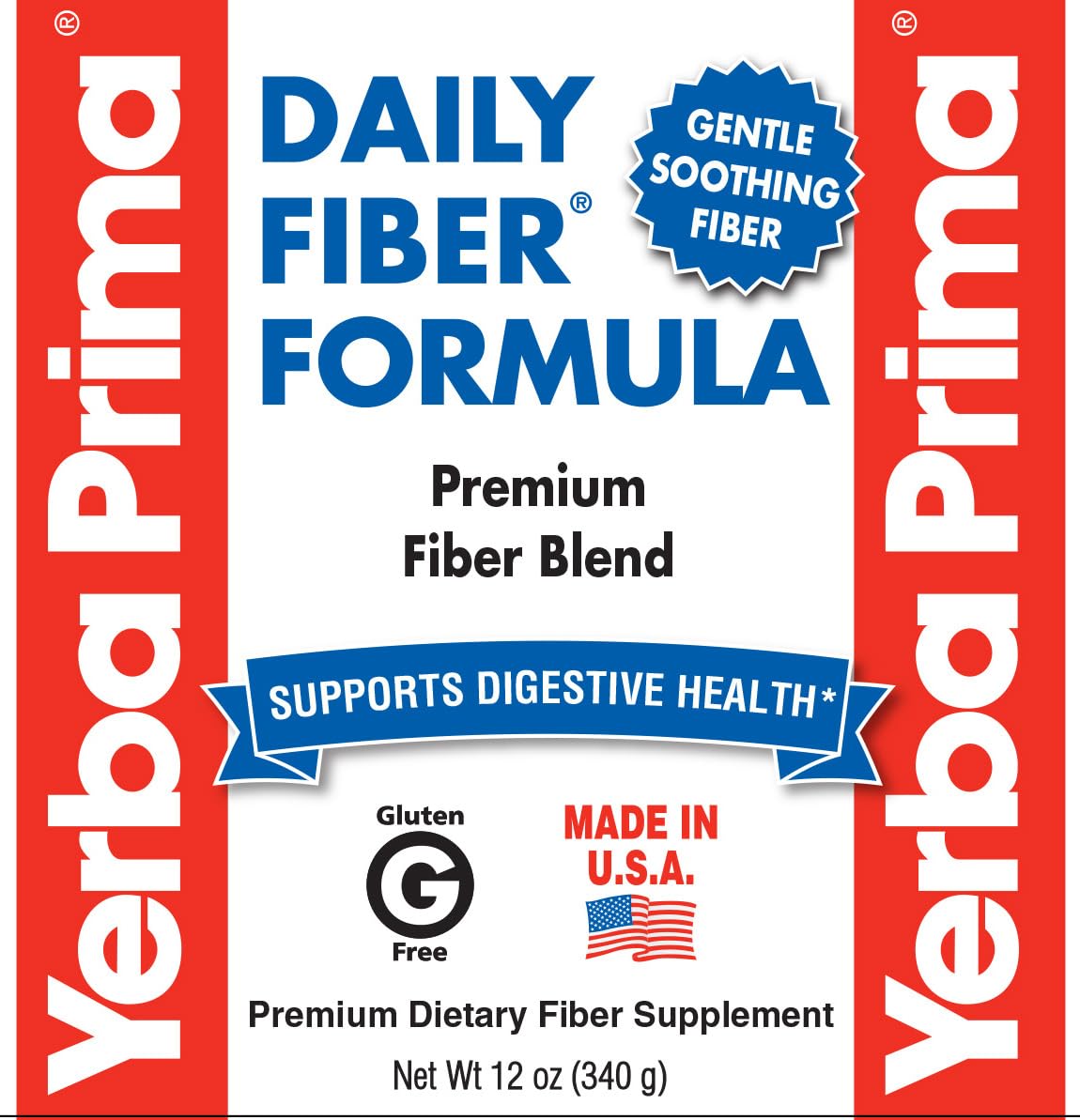 Yerba Prima Poudre de Fibre Quotidienne 12 oz en mesure