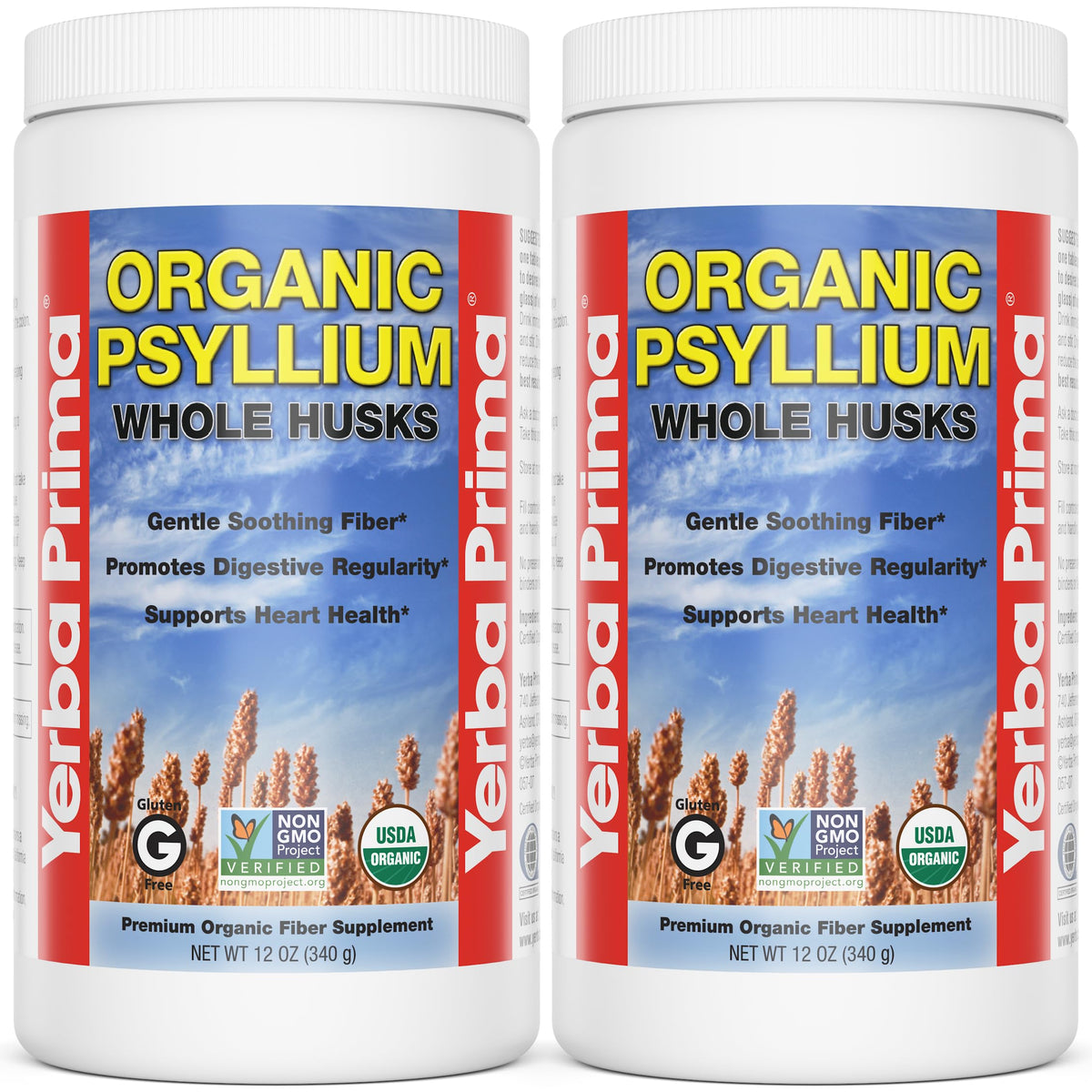 Yerba Prima Psyllium Bio 830g - emballage avant