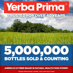 Yerba Prima Psyllium Entier Bio 20 oz en utilisation avec du jus