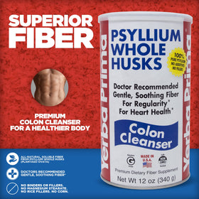 Yerba Prima Psyllium Whole Husks 12 oz pots avec cuillère