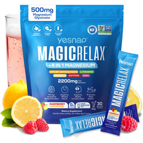 Yesnap MAGICRELAX Poudre de Magnésium 8-en-1 299g vue de face