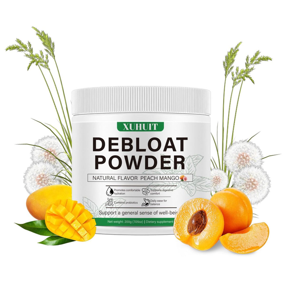 YFDSRF Poudre de Soutien daily 200g saveur Pêche Mangue - vue avant