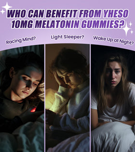 Yheso Gummies Sans Sucre 10mg Mélatonine étiquetage