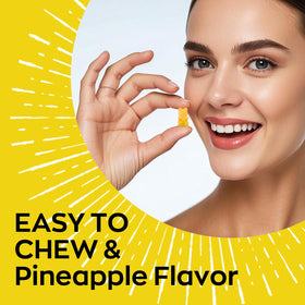 Yidout Gummies Probiotiques Adultes Ananas 60 Comp. contenant ouvert