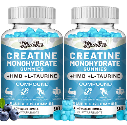 YijunVee Gummies Créatine HMB Monohydrate 8000MG vue de face