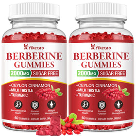 Yikecao Gummies de Berbérine 2000mg avec Cannelle de Ceylan, emballage avant