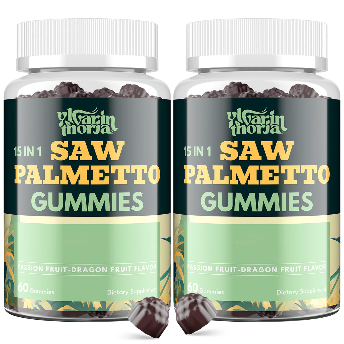 YIvarinthoria Saw Palmetto gummy bottle front view