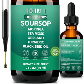 YJOO Gouttes Liquides Bitters Soursop 10-en-1 60 ml vue de face