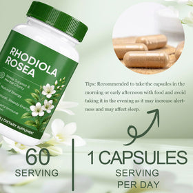 YLOTRE Rhodiola Rosea 500mg capsules packaging details