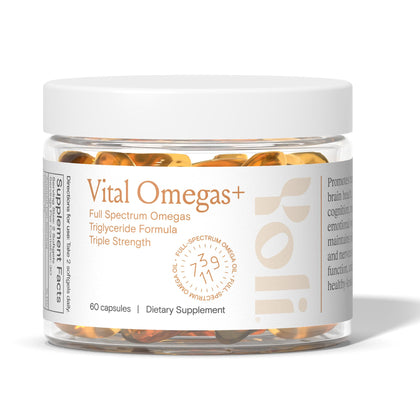 Yoli Vital Omegas+ Complément Alimentaire Omega 3-6-9 60 Gélules vue de face