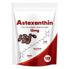 Yoqpoe Astaxanthin 12mg gélules molles, vue avant