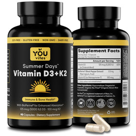 You Vites D3 + K2 90 capsules vue de face