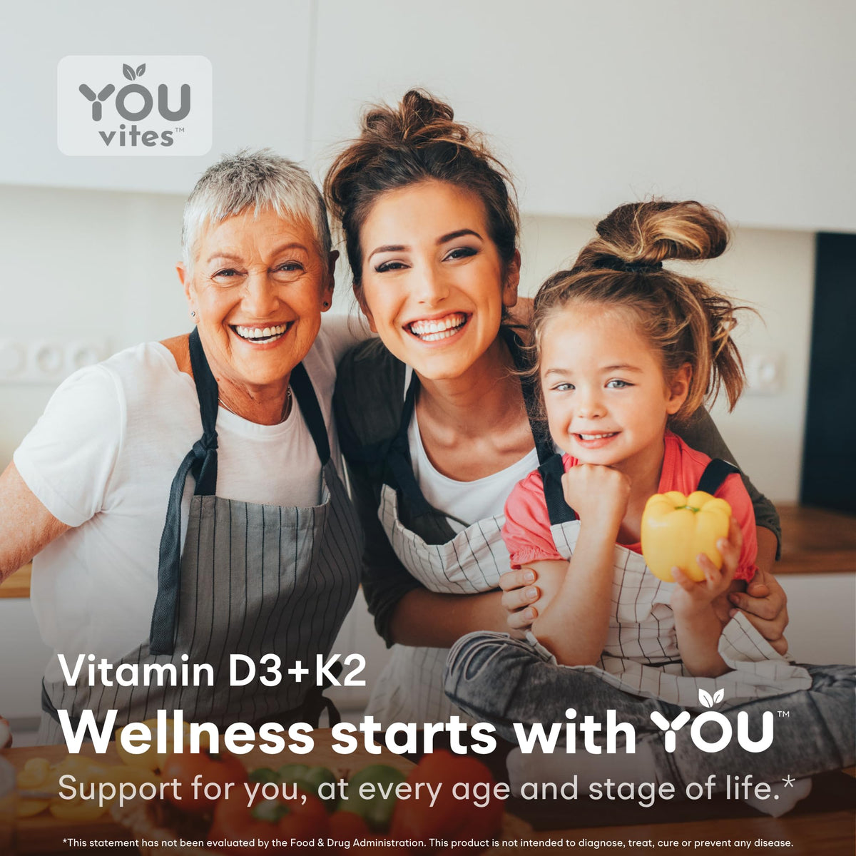 You Vites D3 + K2 capsules sur une table