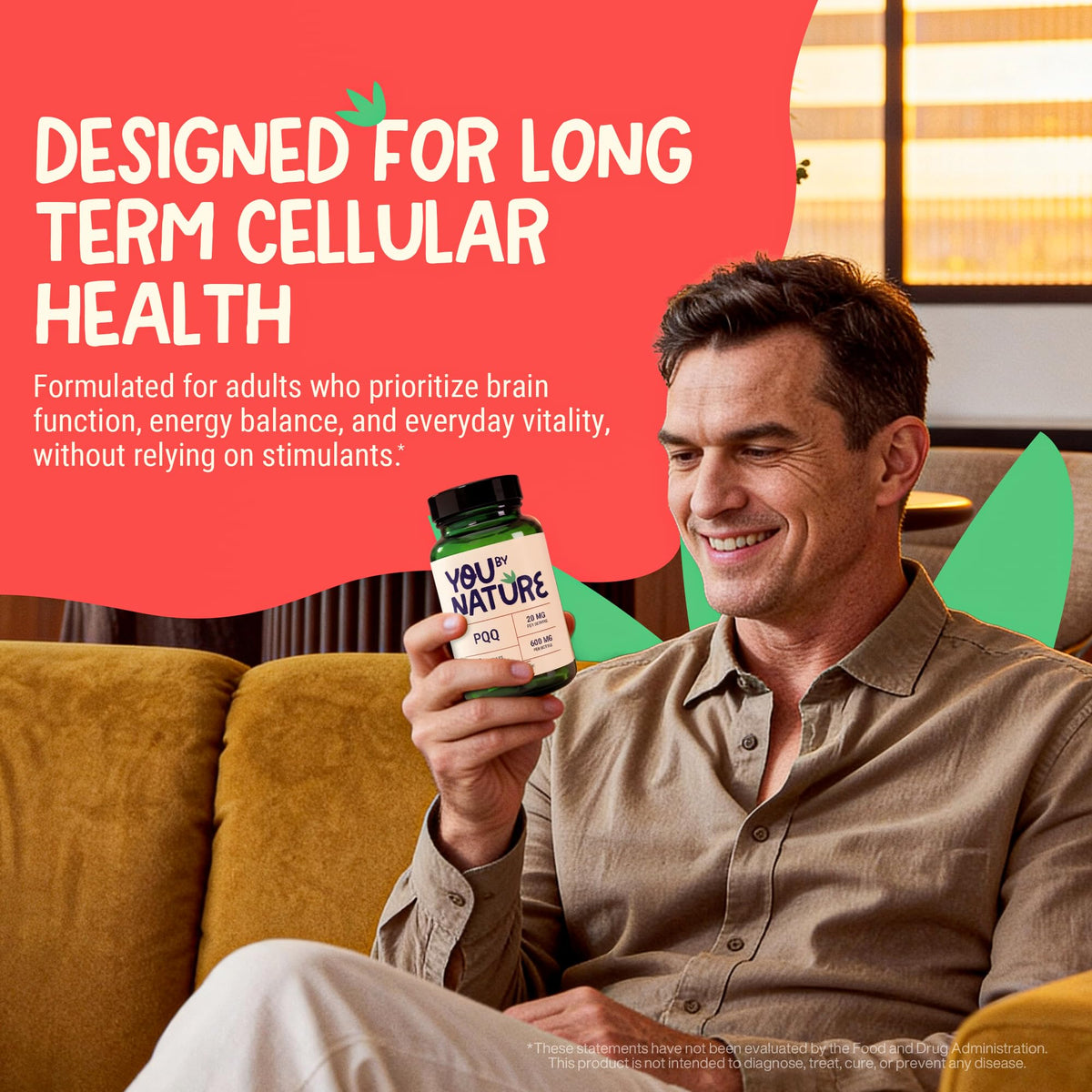 YOUBYNATURE PQQ 20mg capsules végétales côté vue