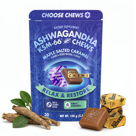 YouChews Gummies Ashwagandha KSM-66 325mg emballage avant