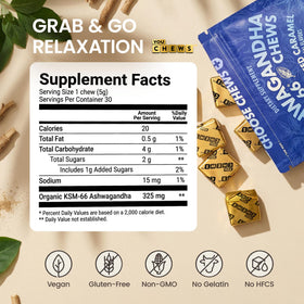 YouChews Gummies Ashwagandha KSM-66 325mg en utilisation