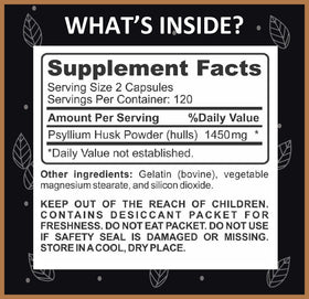 YouFit Nutrition Psyllium capsule bottle with label