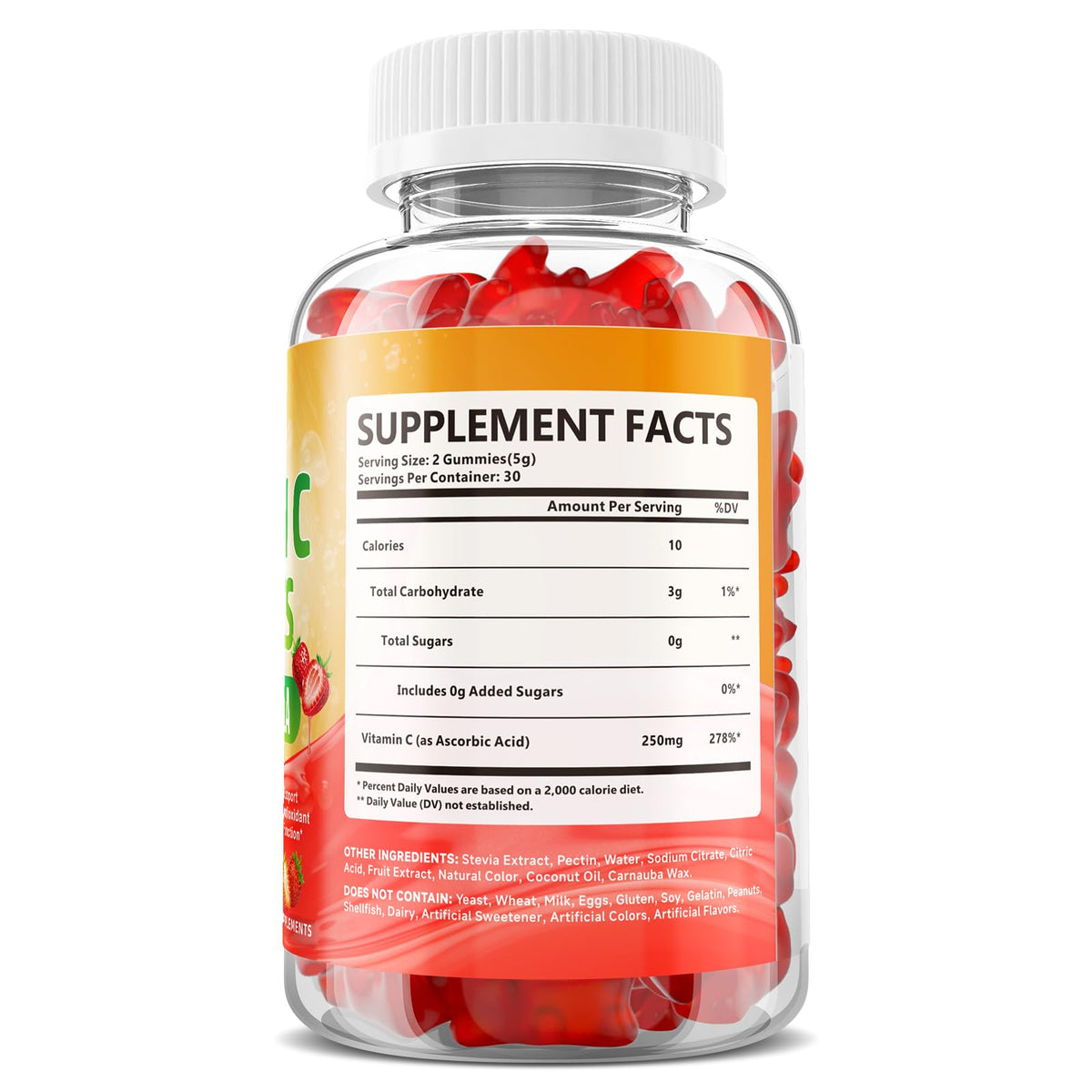 Youlikee Gummies Vitamine C 60 Ct avec fruits