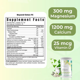 Youngevity Beyond Osteo FX poudre multivitamine dans un verre d'eau