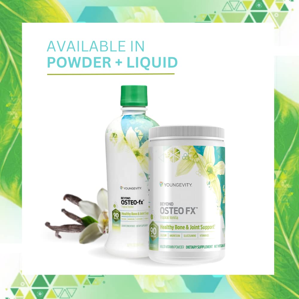Youngevity Beyond Osteo FX poudre support osseux étiquette nutritionnelle