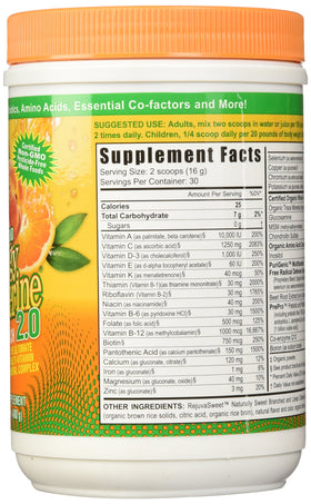 Youngevity Beyond Tangy Tangerine 2.0 canister side view
