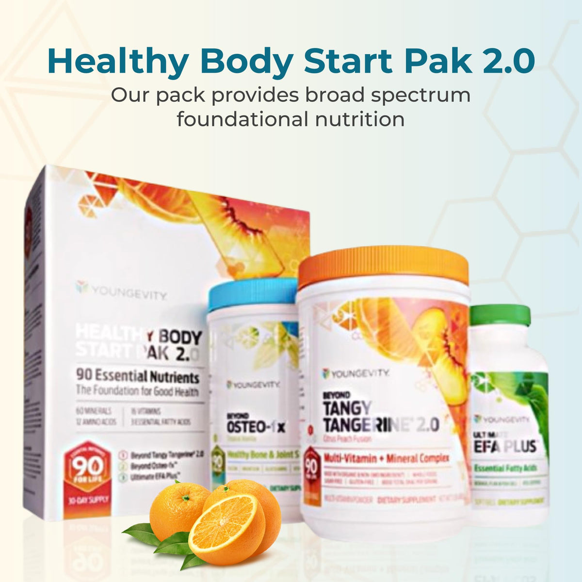 Youngevity Beyond Tangy Tangerine 2.0 contenant