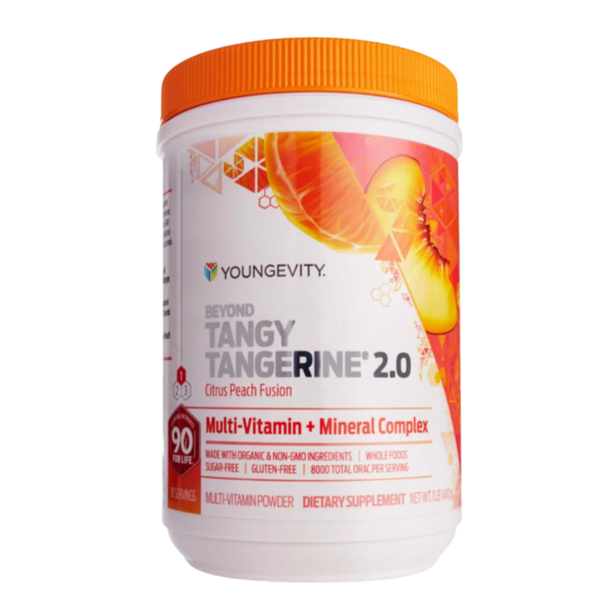 Youngevity Beyond Tangy Tangerine 2.0 Poudre Multivitamines 1 lb vue de face