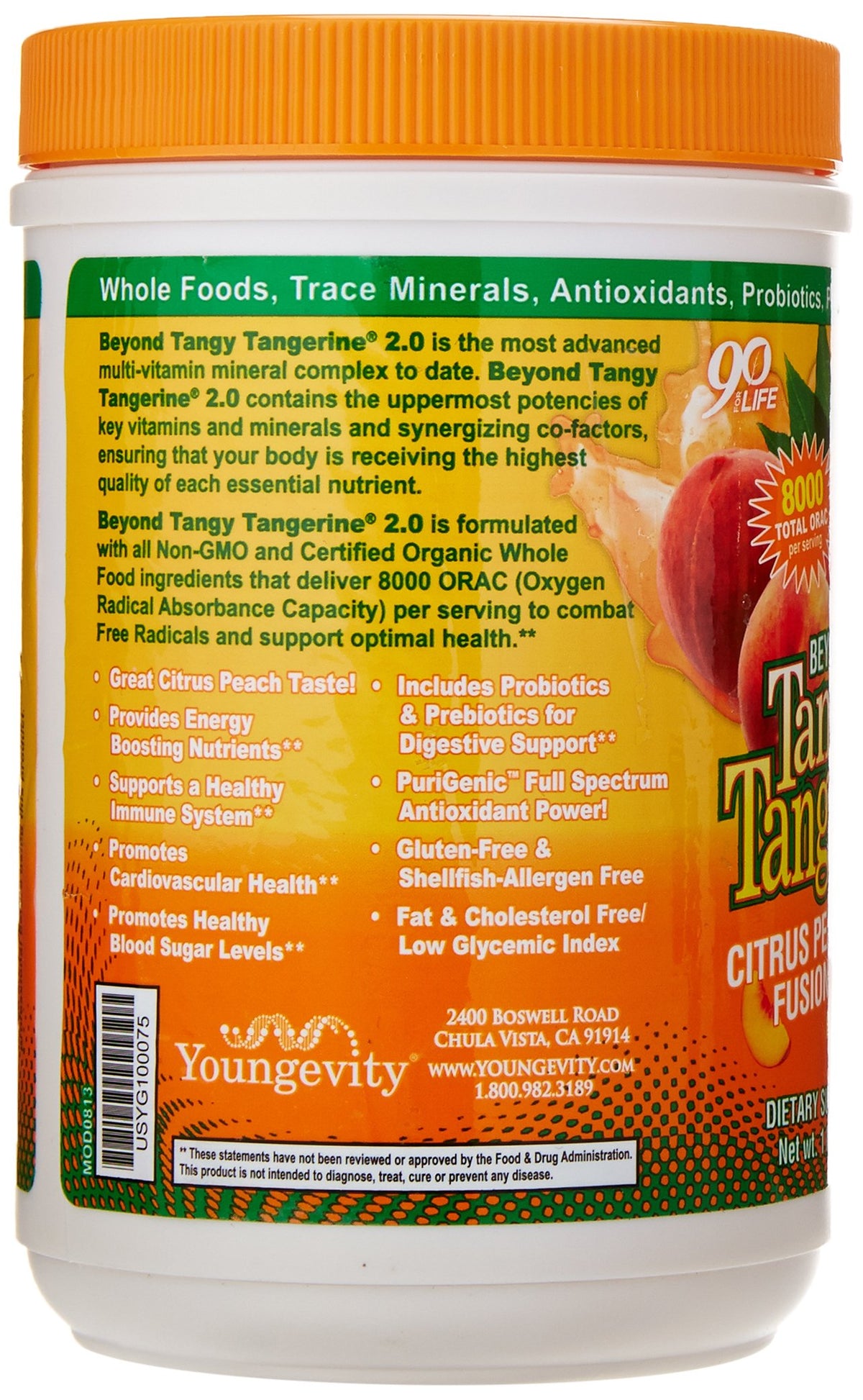 Youngevity Beyond Tangy Tangerine 2.0, présentation des sachets de poudre