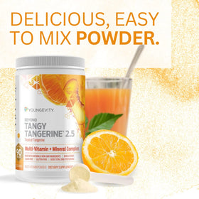 Youngevity Beyond Tangy Tangerine 2.5 canisters stacked