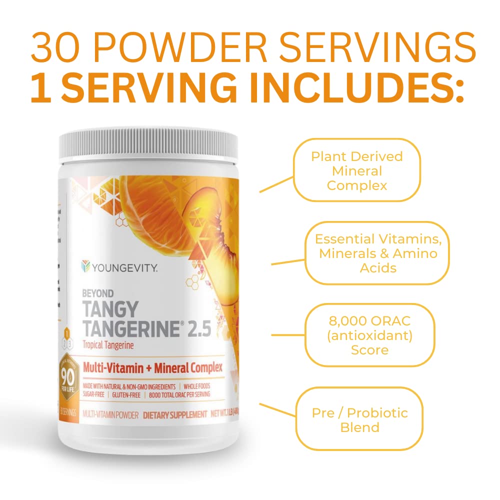 Youngevity Beyond Tangy Tangerine 2.5 nutritional information