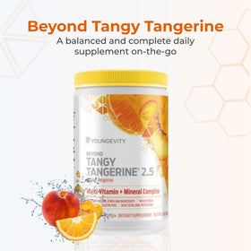 Youngevity Beyond Tangy Tangerine 2.5 poudre multivitaminée, étiquette des ingrédients