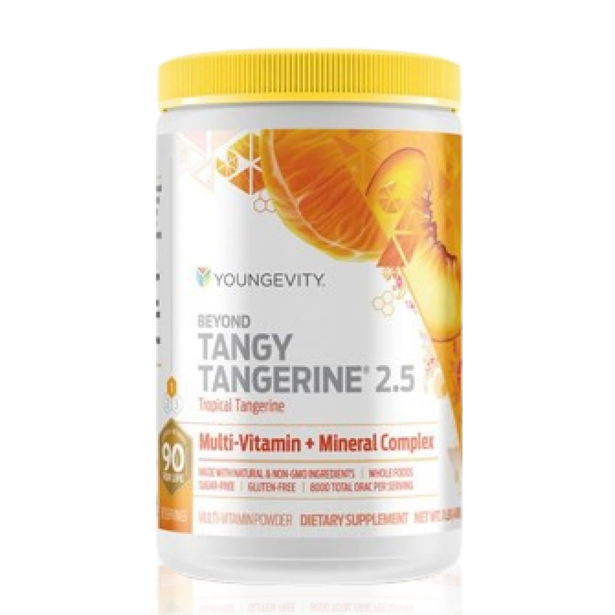 Youngevity Beyond Tangy Tangerine 2.5 poudre multivitaminée, vue de face