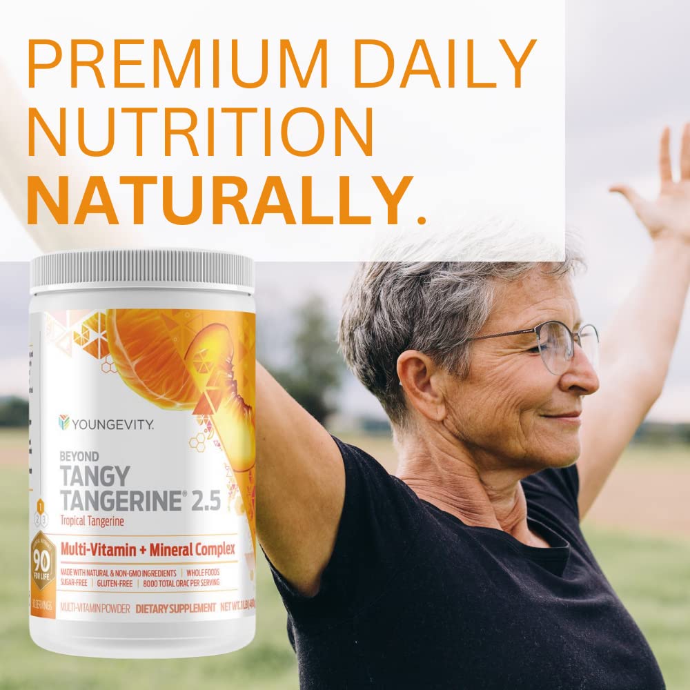Youngevity Beyond Tangy Tangerine 2.5 serving suggestion