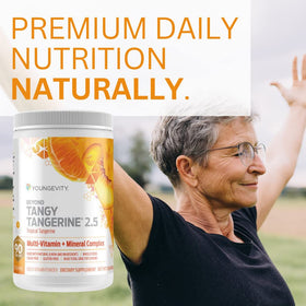 Youngevity Beyond Tangy Tangerine 2.5 serving suggestion