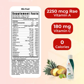 Youngevity Bio Fuel Multivitamine Liquide étiquette avec ingrédients