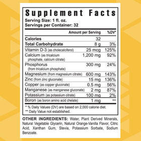 Youngevity CAL Toddy Calcium Magnésium étiquette détaillée