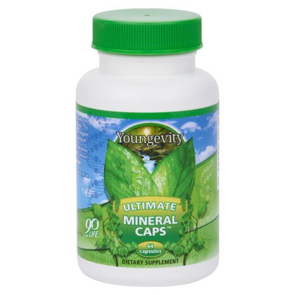 Youngevity Capsules Minérales 70+ Minéraux Trace, vue avant de l'emballage